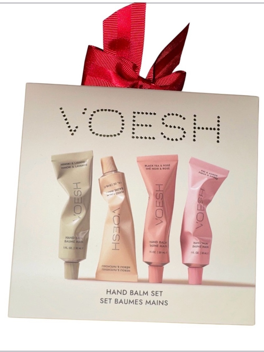 VOESH New York Hand Balm Set - 4 Piece Gift Set - Moisturizing Hand Care